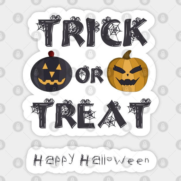 Trick or Treat Happy Halloween Sticker by DiegoCarvalho